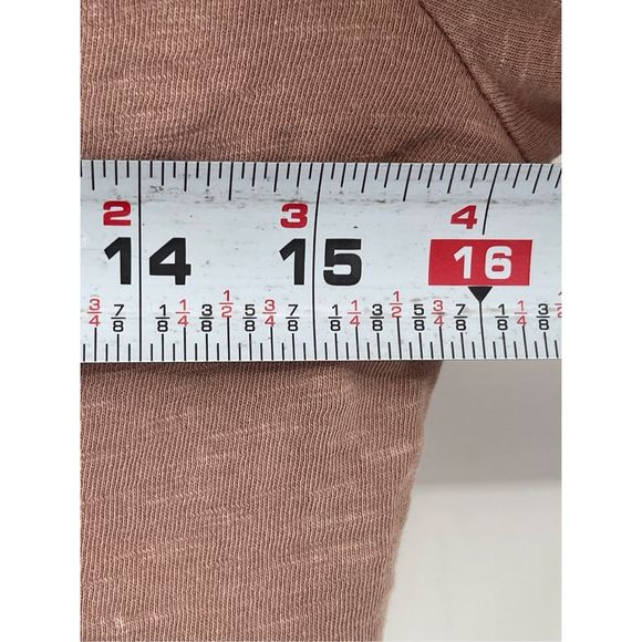 Free People Top Crop Women XS Pink Mauve Embroidered V Neck Bohemian Flutter - Picture 6 of 13